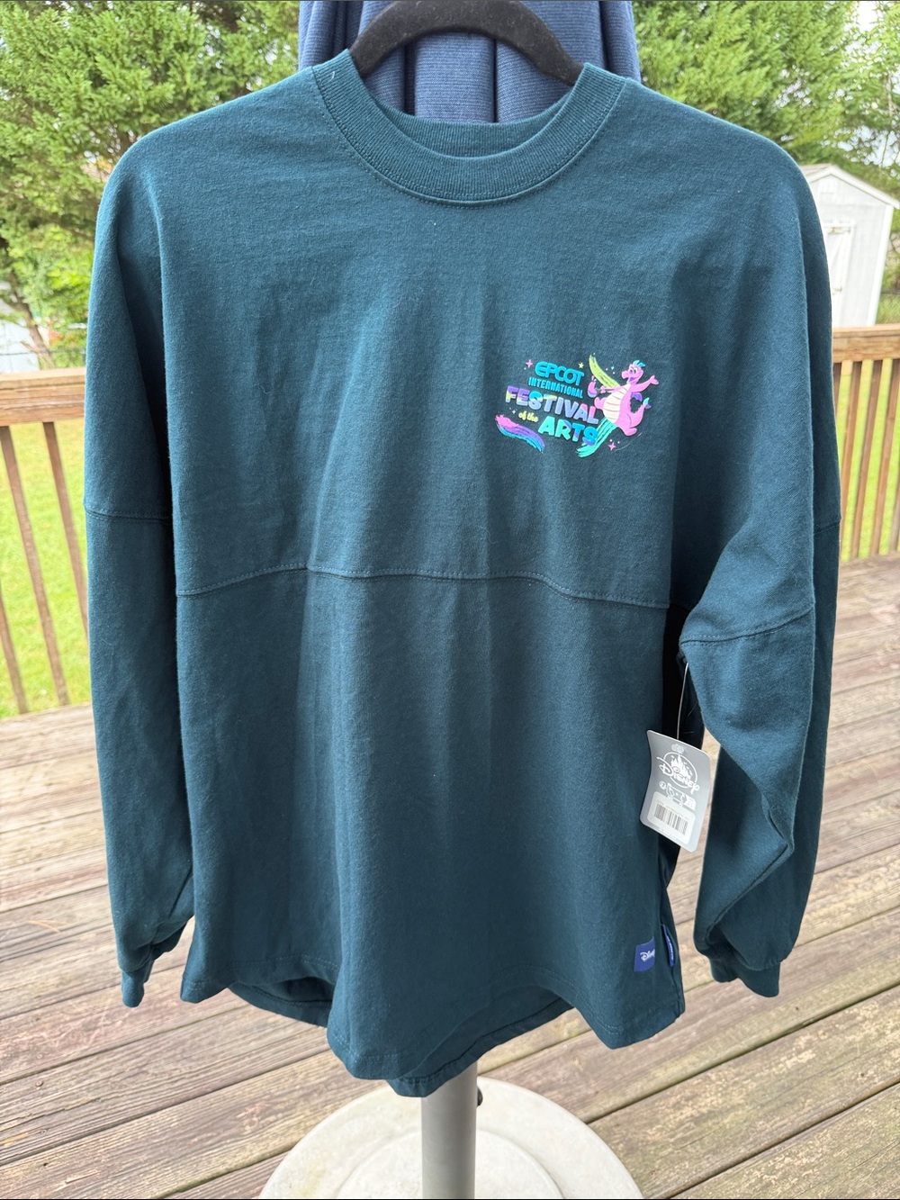 Disney Teal Festival of the Arts Long Sleeve Top Teal color